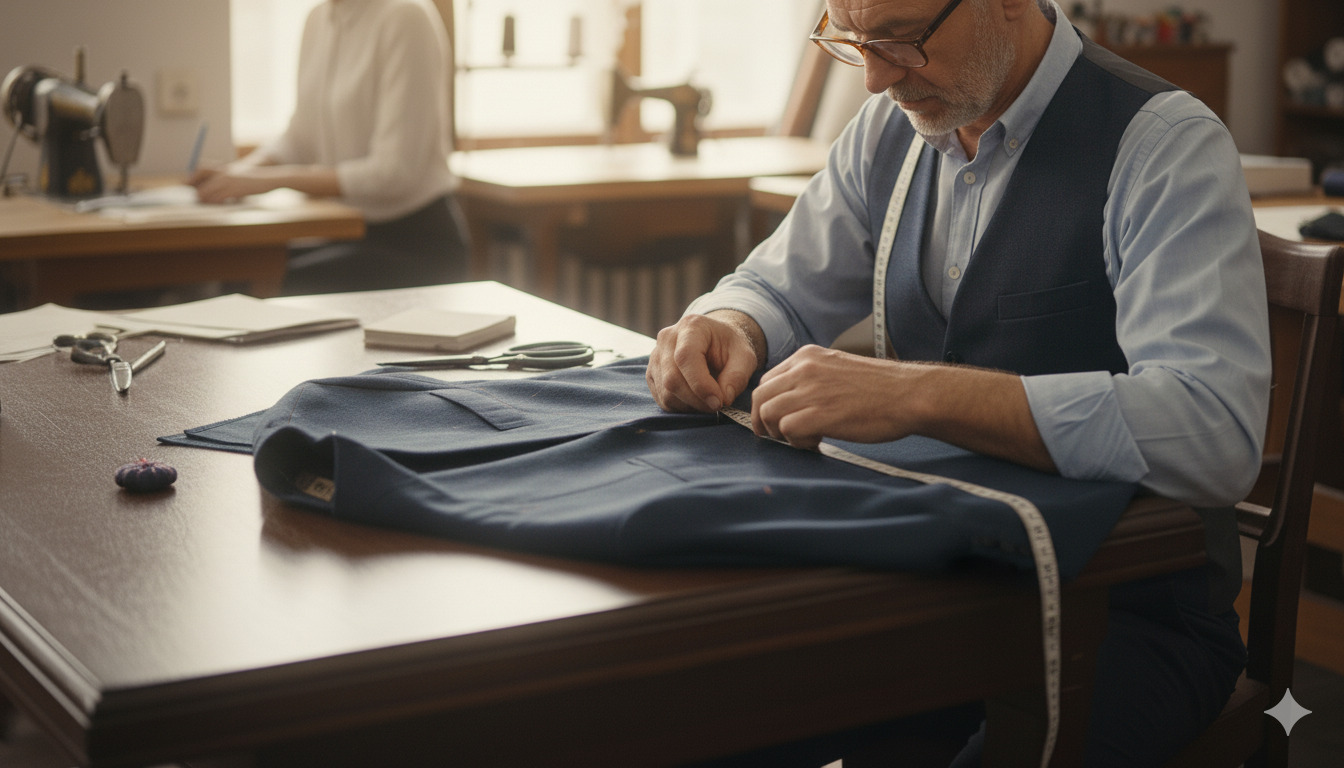 Waist alteration work in progress